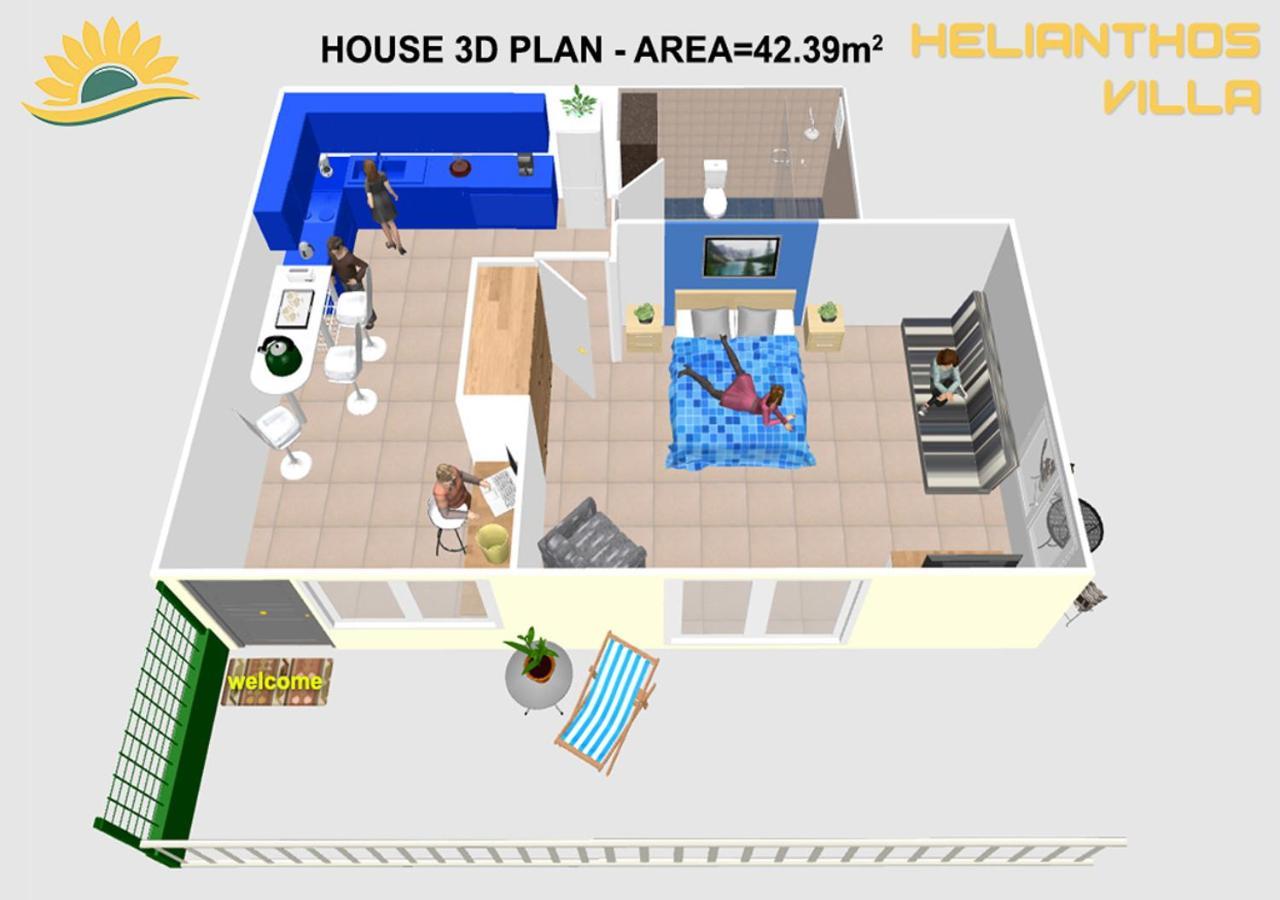 Helianthos Villa - Apartment No3 Kavála Kültér fotó